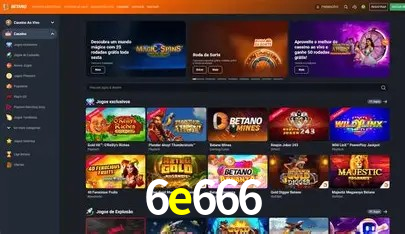 Jogos com maior RTP na 6e666